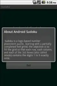 Andy's Sudoku Screen Shot 2