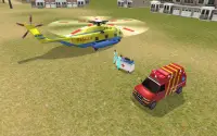 Fire Helicopter Rescue SIM Screen Shot 2
