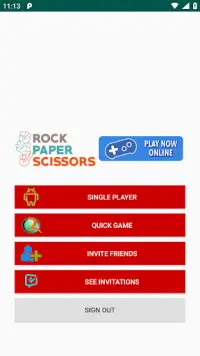 Rock Paper Scissors Online Screen Shot 1
