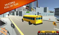 Schoolbus ड्राइविंग 3 डी सिम Screen Shot 3