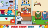 प्रिटेंड हॉस्पिटल डॉक्टर केयर गेम्स: माय टाउन लाइफ Screen Shot 0