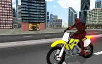 MegaRamp Bike Deadpool: City Roptop Игра GTStunt Screen Shot 2