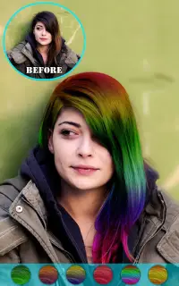 Hair Color Changer Photo Booth Screen Shot 12