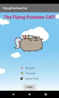 The Flying Pusheen Cat! Screen Shot 0