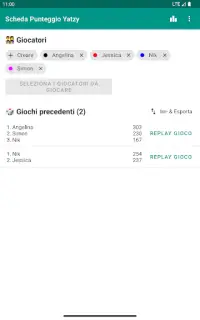 Scheda punteggio Yatzy Screen Shot 8