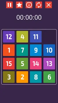 15 Puzzle - Classic Fifteen Number Game Screen Shot 8