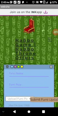 Habbo furni price guide Screen Shot 0