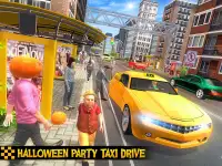 Halloween Party Taxi Drive Sim Screen Shot 5