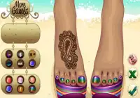 Games Decorating beach sandals Screen Shot 1