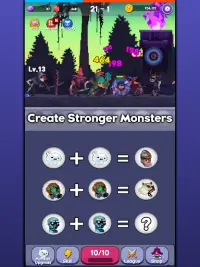 Merge Monster VIP - Offline Idle Puzzle RPG Screen Shot 1