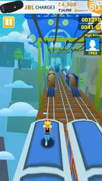 subway surf train run 3D Screen Shot 4