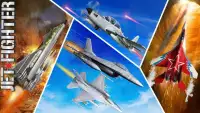 ジェット戦闘機の平面3D - 空の空の戦闘機Sim 2017 Screen Shot 9