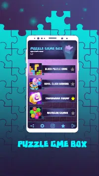 Puzzle Gamebox - مجموعة من 28 ألعاب ألغاز مجانية Screen Shot 0