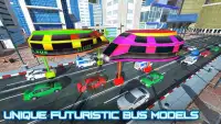 simulator bus futuristik kota Screen Shot 3
