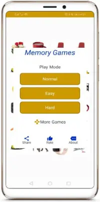 Game Memori Pelatihan Otak, Game Pencocokan Gambar Screen Shot 5
