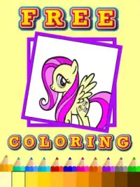 Coloring little pony princess Screen Shot 1