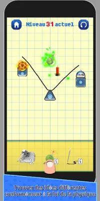 Brain Power Puzzle: Burning Up Physics Drop Puzzle Screen Shot 2