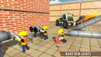 City Pipeline أعمال البناء: لعبة سباك Screen Shot 4
