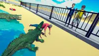 Angry Crocodile Beach Attack Animal Simulator Screen Shot 0