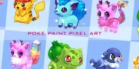Poke Paint Pixel Art Color By Number Screen Shot 0