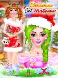 Christmas Makeup : Holiday Makeover Girl Screen Shot 1