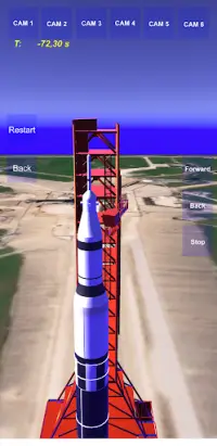 Saturn V Rocket 3D Simulation Screen Shot 2