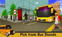 школьный автобус симулятор игры современный город Screen Shot 0
