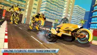 पुलिस कबूतर रोबोट बाइक गेम्स Screen Shot 4