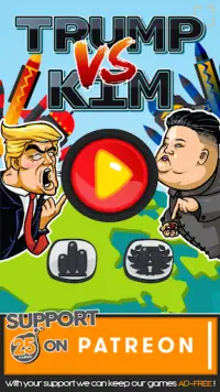 Trump vs Kim - the big red buttons Screen Shot 0