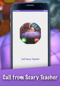 Call from Scary Teacher - Call And Chat Screen Shot 0