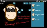 Monkey Business gioco memoria Screen Shot 0