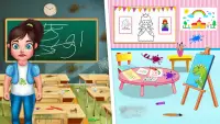 Baby Girl School Cleaning - Keep your school Clean Screen Shot 3