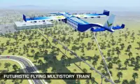 Vliegende trein Simulator 2018 Futuristische trein Screen Shot 2