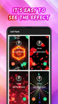Color Call Flash- Call Screen, Color Phone Flash Screen Shot 1