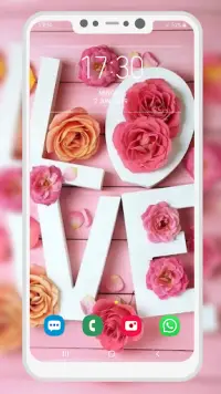 Love Pink Wallpaper Screen Shot 1