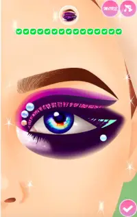 Artista de maquillaje de ojos - Juegos de vestir Screen Shot 5