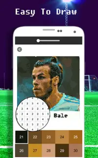 Football Player Coloring By Number - Pixel Screen Shot 5