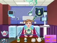 Dziewcząt gry grypa lekarz Screen Shot 0