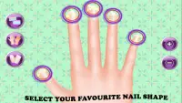 Nail Art Salon Nail Polish Game – Girls Games Screen Shot 1