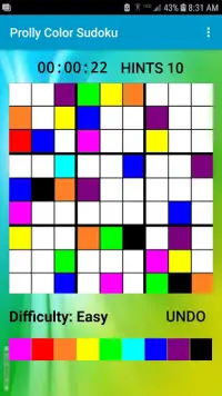 Prolly Color Sudoku Screen Shot 1