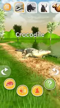 Tier Simulator 3D - Krokodil usw. Screen Shot 1