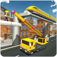 Elevated Train Track Builder: Subway Craft 2020