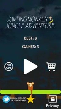 Jumping Monkey: Jungle Adventure Screen Shot 0