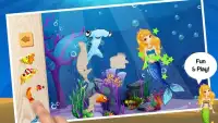 マーメイド (人魚) のパズル ゲーム - 簡単ゲームアプリ 幼児向け無料ゲーム Screen Shot 1