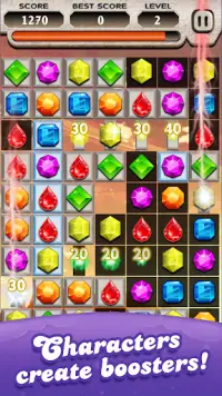 Jewels Star Crush - offline puzzle game Screen Shot 4