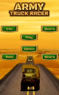 Army Truck Racer Simulator Screen Shot 0