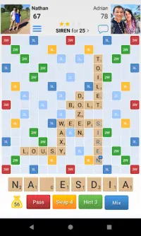 Word Nation - Multi-player Crosswords Friends Game Screen Shot 1