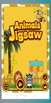 Casse-tête Jigsaw Enfants Animaux Screen Shot 0