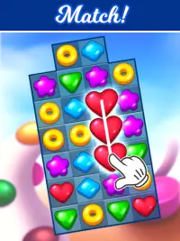 Sweet Candy Puzzle Mania - food cafe match 3 Screen Shot 0