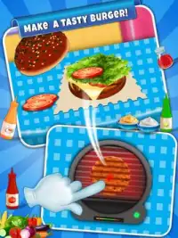 Fabricante americano hamburguesa - cocinar juegos Screen Shot 1